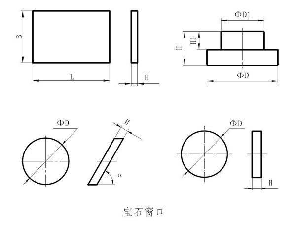 刚玉晶体蓝宝石窗口片(图1)